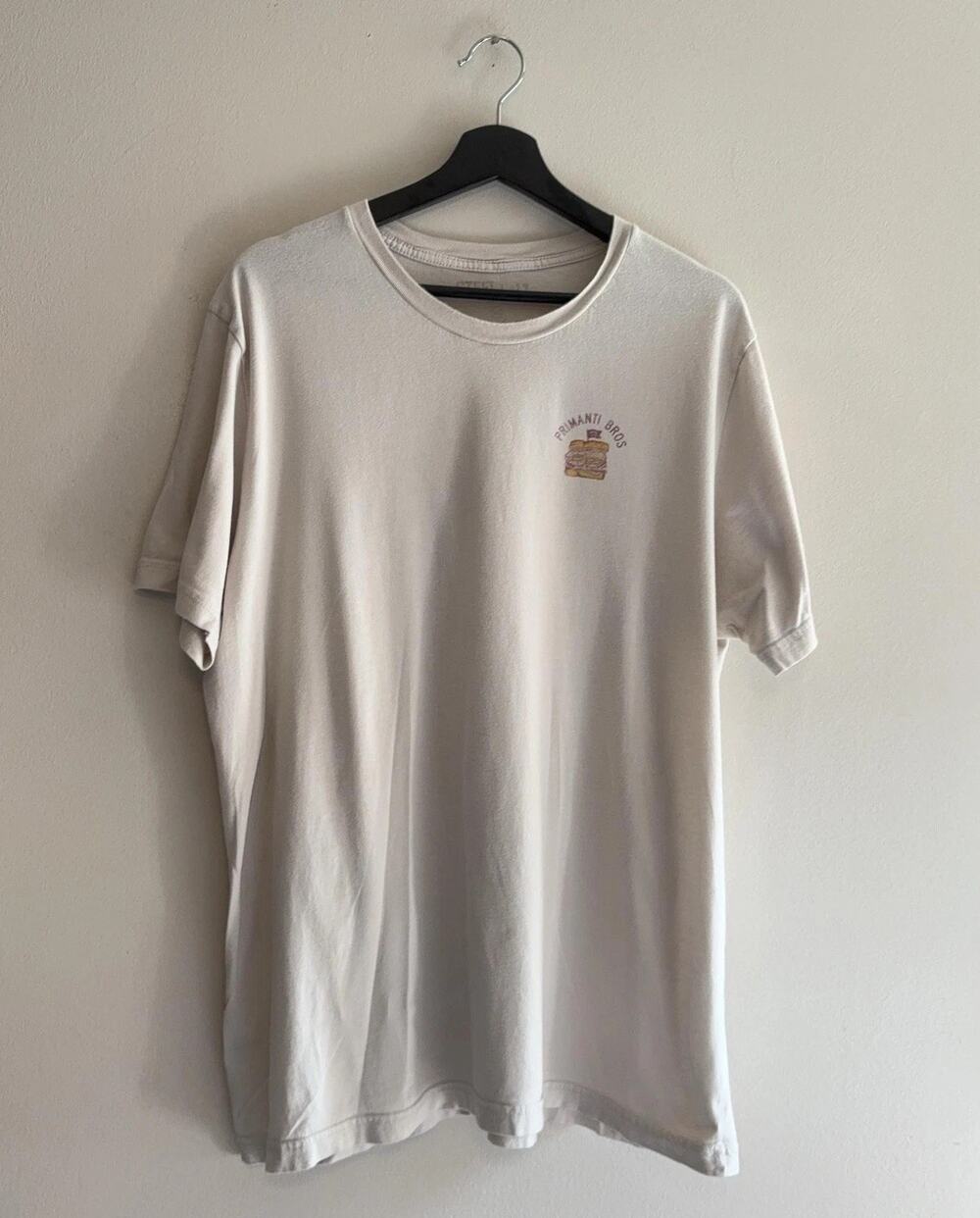 Primanti Bros Shirt Mens XL Beige Steel City Almost Famous Graphic Tee